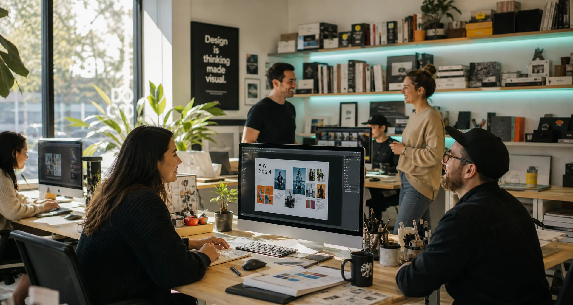 Modern creative studio workspace